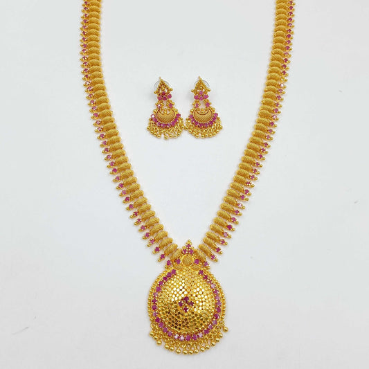 Luminous Designer 1 Gram Long Necklace Set