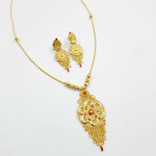 Luminous Floret Designer 1 Gram Necklace Set