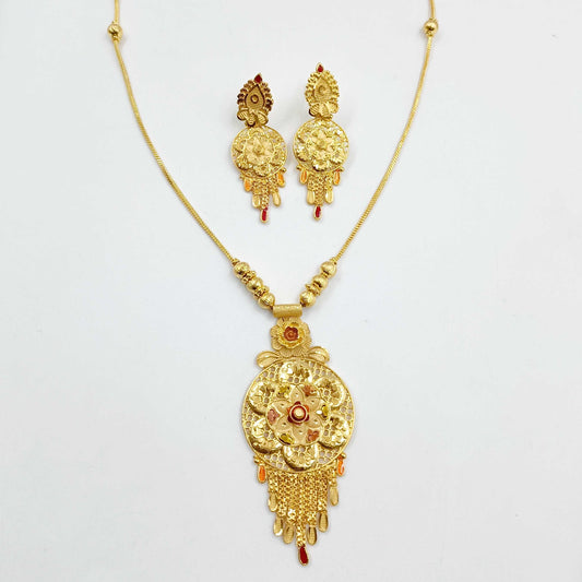 Luminous Floret Designer 1 Gram Necklace Set