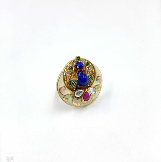 Peacock Designer Fancy Finger Ring
