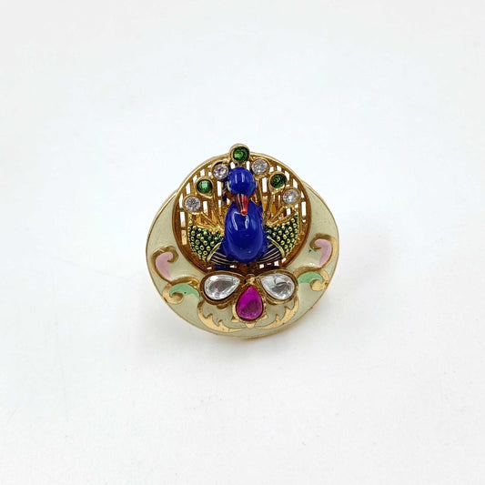 Peacock Designer Fancy Finger Ring
