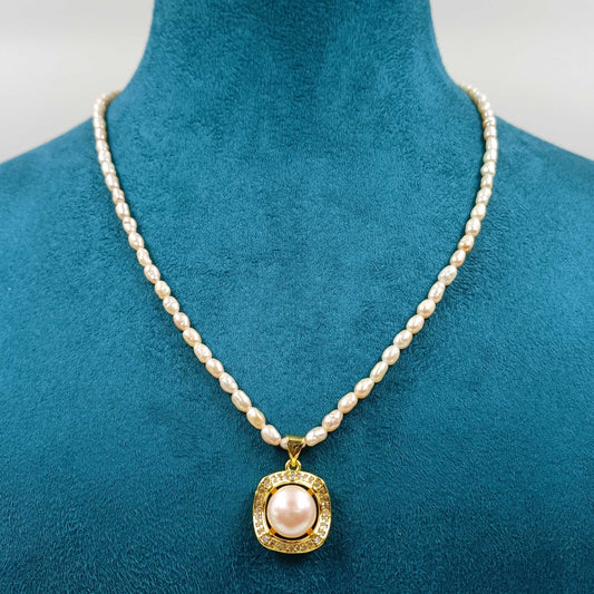 Gleaming Floret Designer Fresh Water Pearls Set