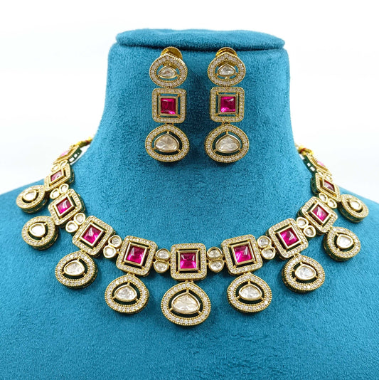 Divine Designer Kundan Necklace Set