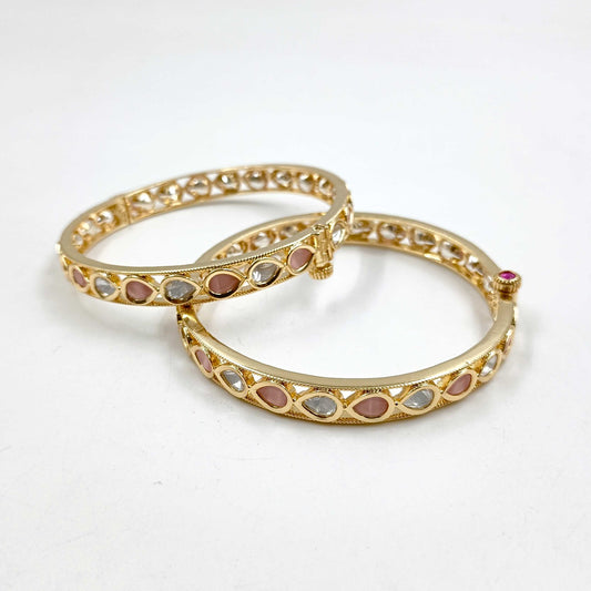 Alluring Designer Kundan Bangles