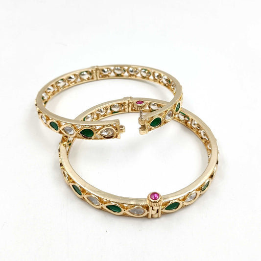 Brilliant Designer Kundan Bangles