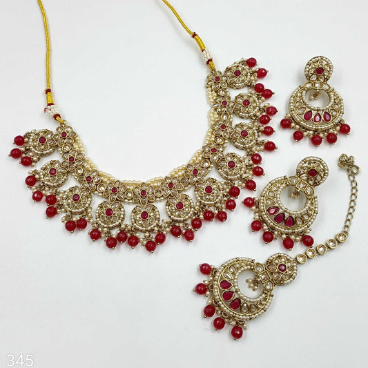 Divine Floret Designer Polki Necklace Set