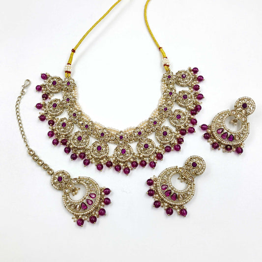 Dazzling Designer Trendy Polki Necklace Set