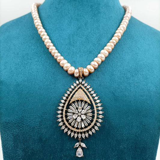 Antique Finish Designer Pearls Set