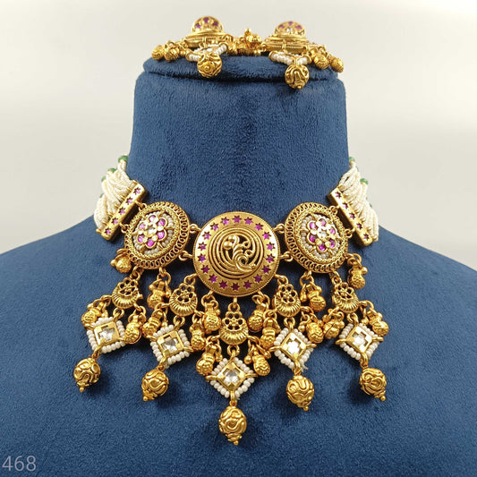 Dazzling Trendy Designer Necklace Set