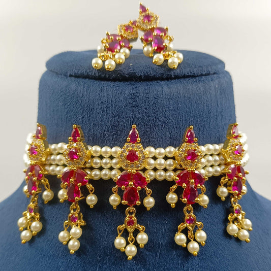 Splendid Designer Pearls Chinchpeti