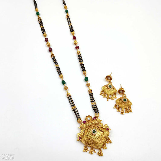 Stunning Designer Trendy Rajwadi Long Mangalsutra