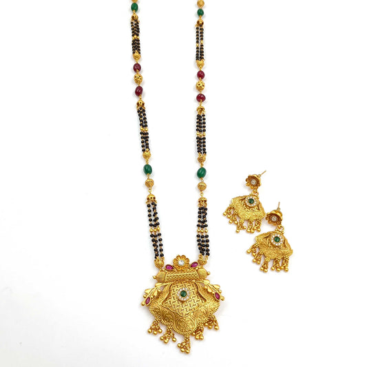 Stunning Designer Trendy Rajwadi Long Mangalsutra