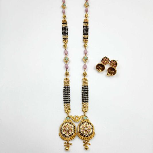 Glossy Designer Trendy Rajwadi Mangalsutra