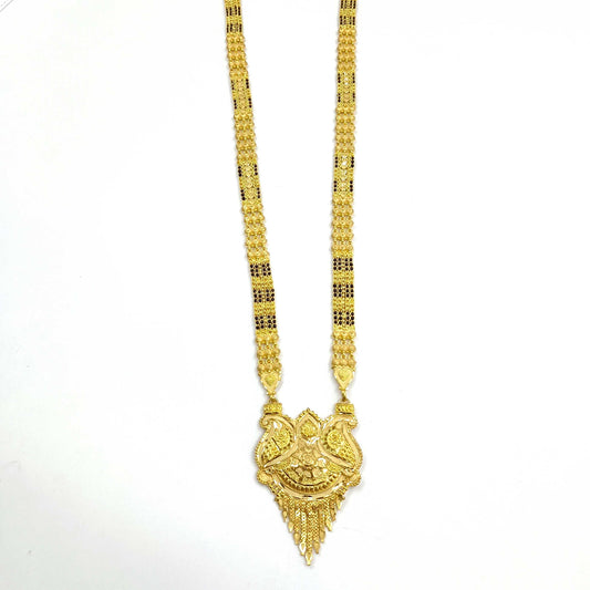 Stylish Trendy Designer Golden Finish Long Mangalsutra