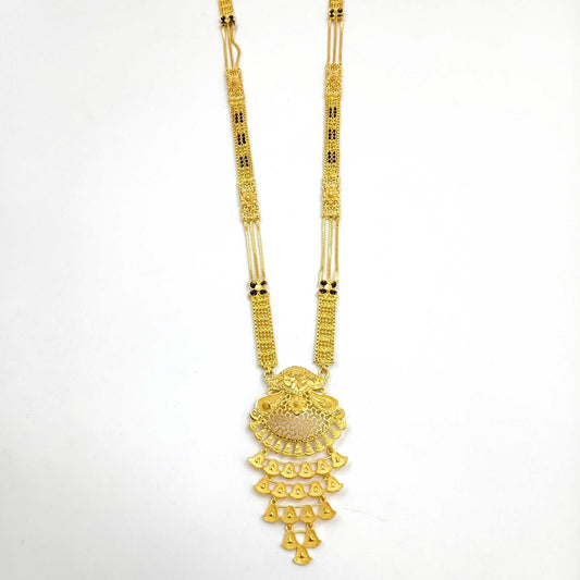Splendid Designer Trendy Golden Finish Long Mangalsutra