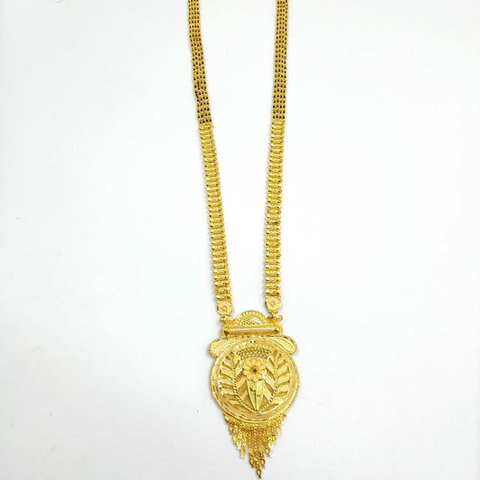 Majestic Trendy Golden Finish Designer Long Mangalsutra