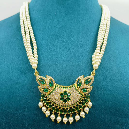 Stunning Designer Trendy Pearls Tanmani Set