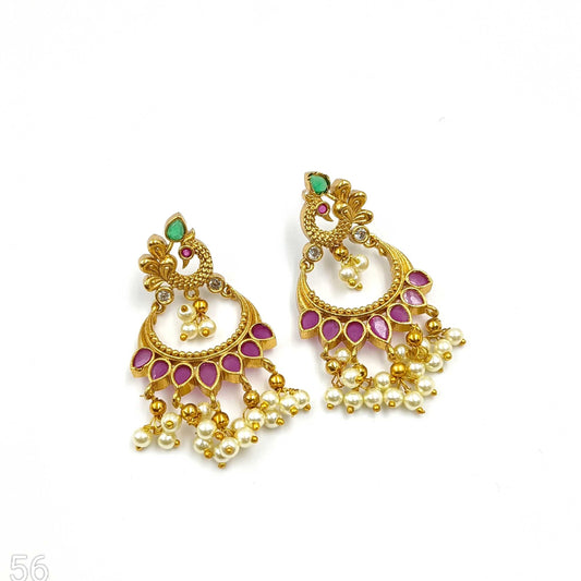 Peacock Designer Trendy Chandbali Tops