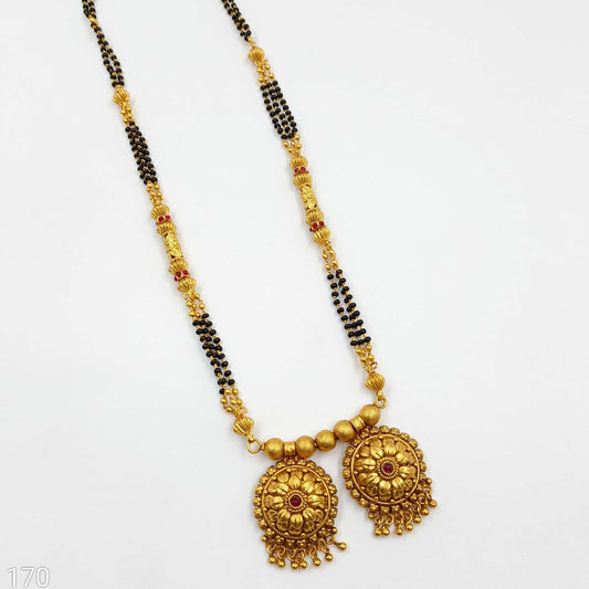 Classy Floret Designer Temple Mangalsutra