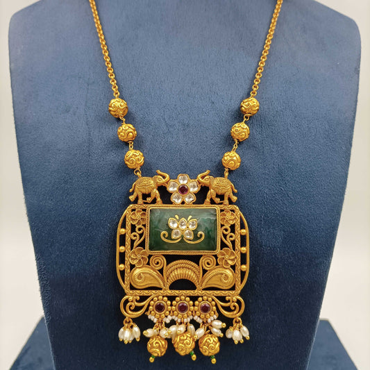 Trendy Designer Rajwadi Necklace Set