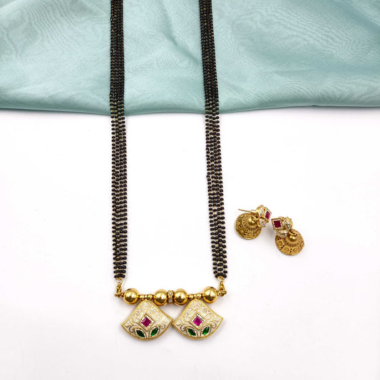Appealing Designer Trendy Rajwadi Mangalsutra