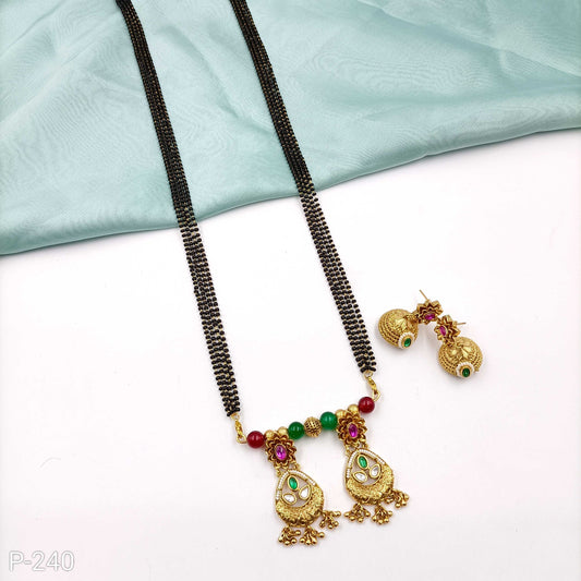 Attractive Designer Trendy Rajwadi Mangalsutra