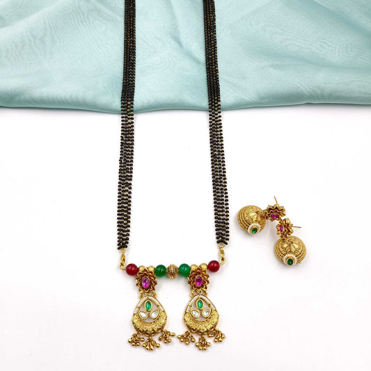 Attractive Designer Trendy Rajwadi Mangalsutra