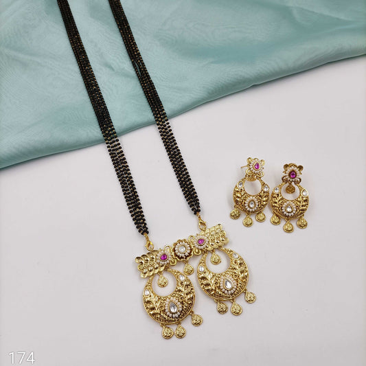 Alluring Designer Trendy Rajwadi Mangalsutra