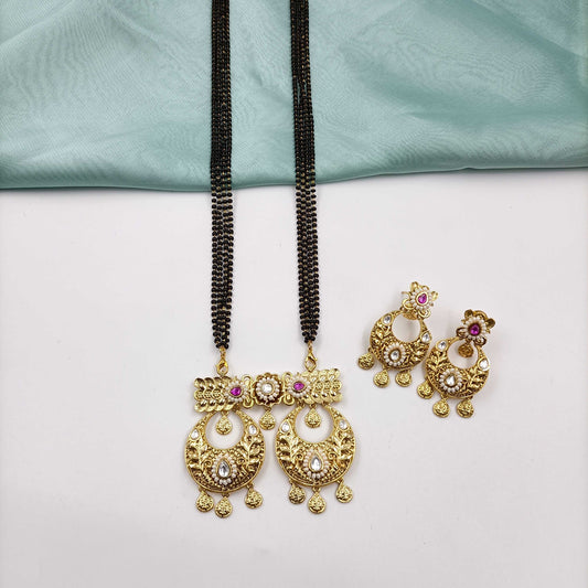 Alluring Designer Trendy Rajwadi Mangalsutra