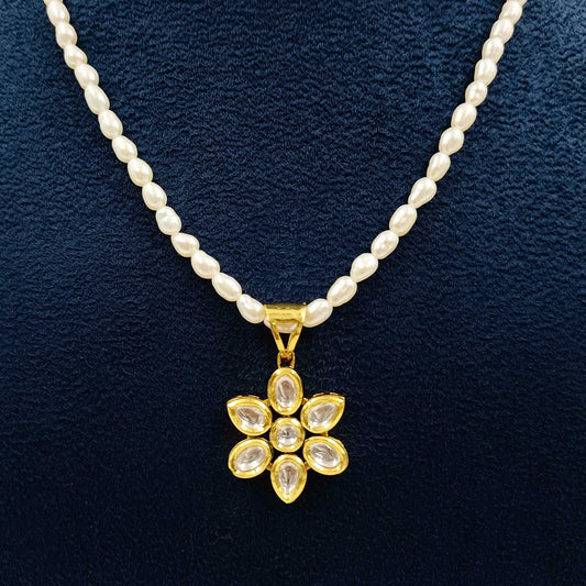 Classic Floret Designer Fresh Water Pearls Necklace Set