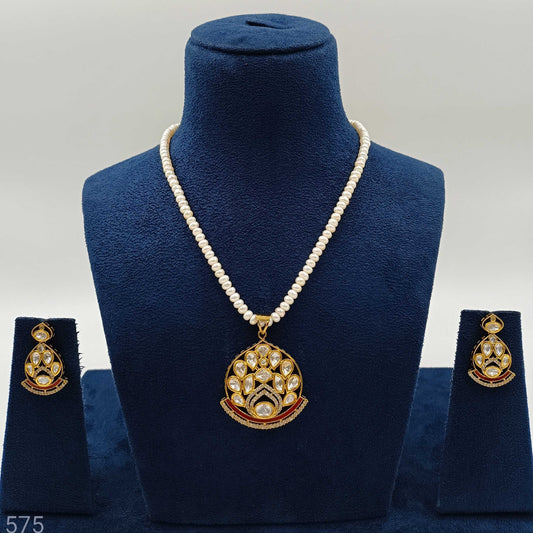 Luminous Designer Fresh Water Pearls Necklace Set