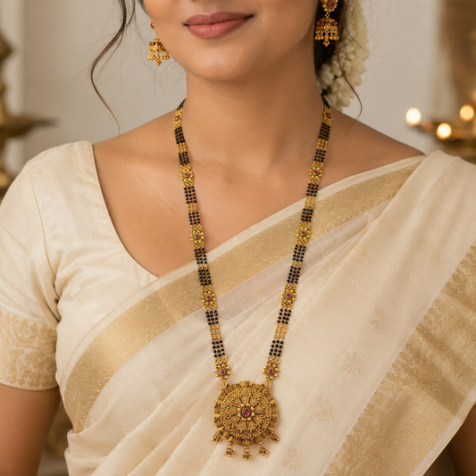 Classic Trendy Designer Temple Mangalsutra