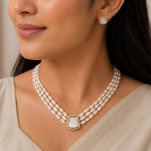 Gracefull Designer Fresh Water Pearl Set