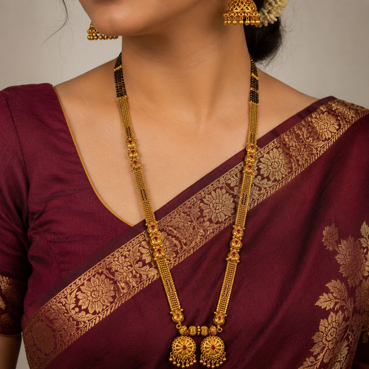 Graceful Trendy Designer Temple Mangalsutra