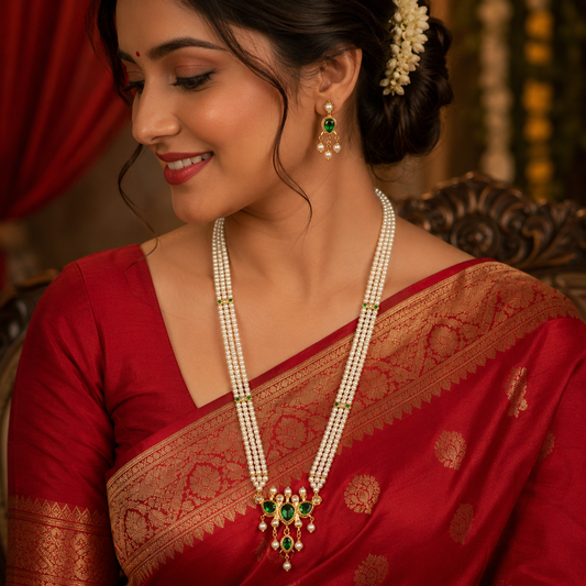 Artistic Traditional Designer Pearls Ranihaar