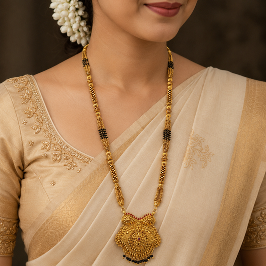 Blooming Designer Trendy Temple Mangalsutra