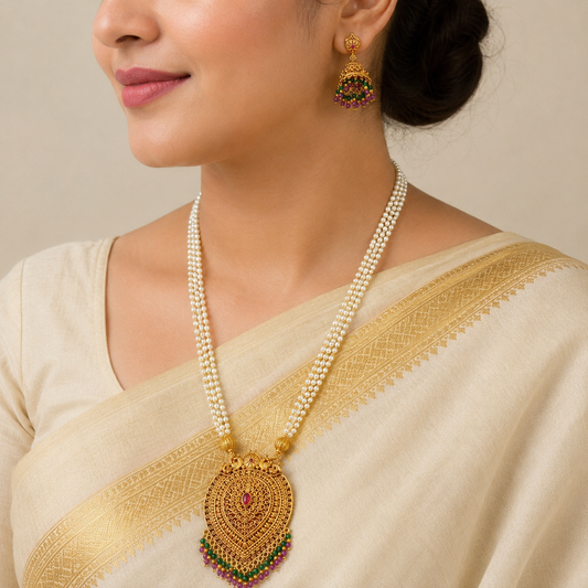 Ravishing Designer Pearl Set