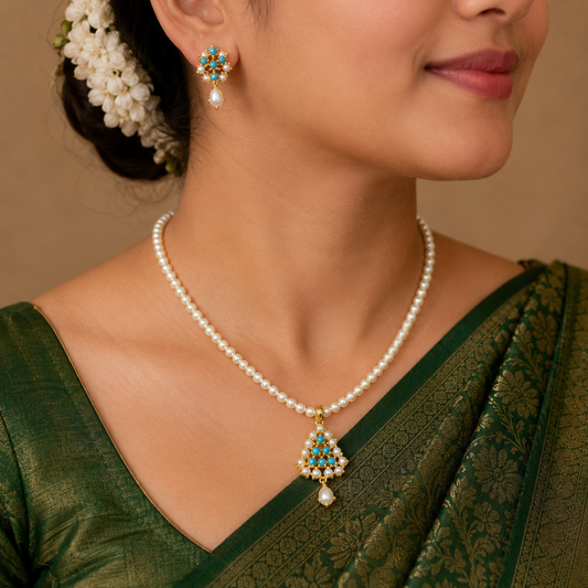 Amazing Designer single Line Pearl Set
