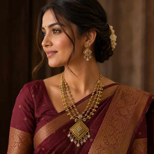 Magnetic Designer Trendy Rajwadi Long Set