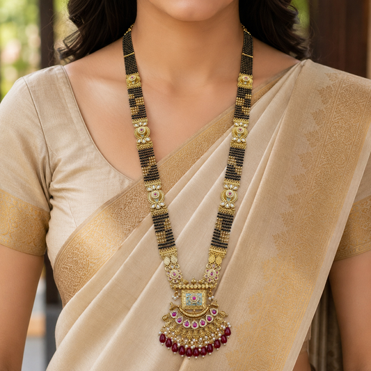 Grasfull Trendy Designer Long Mangalsutra
