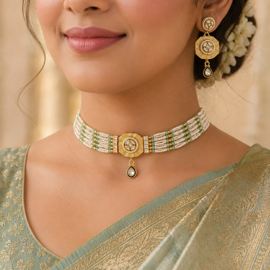 Blooming Designer Trendy Temple Set