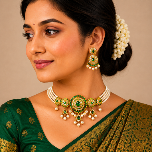 Gracefull Designer Pearl Chokar Set