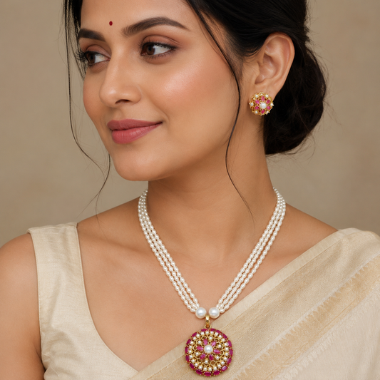 Grasfull Designer Fresh Water Pearl Set
