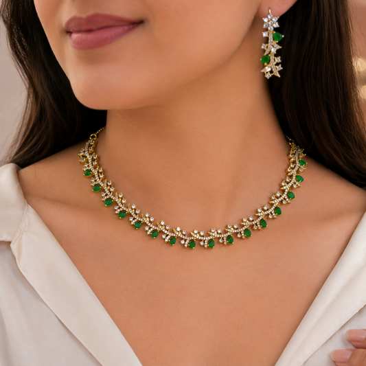 Graceful Designer Trendy AD Necklace