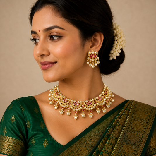 Delighte Designer Pearl Choker Set