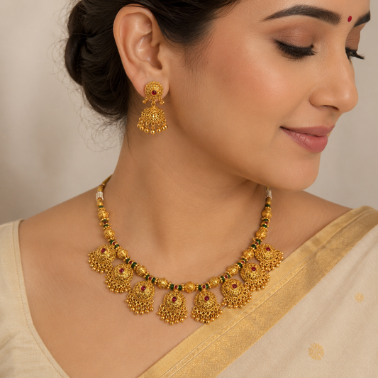 Dazzling Designer Rajwadi Short Set