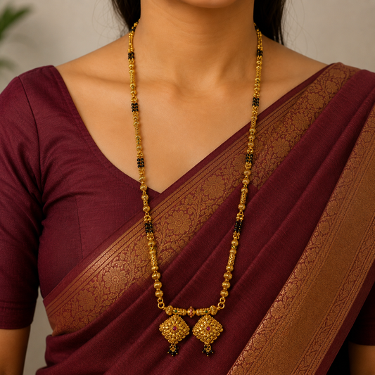 Divine Trendy Designer Temple Mangalsutra