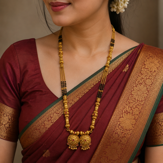 Elegance Trendy Designer Temple Mangalsutra