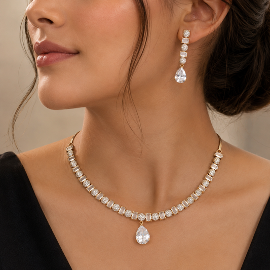 Attractive Designer AD Necklace set