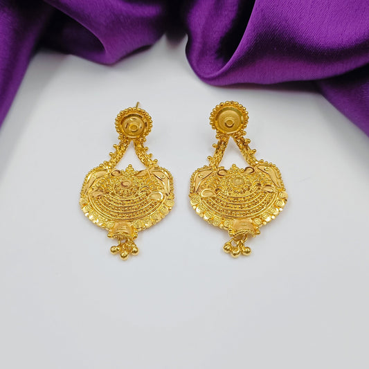 1 Gm Awesome Designer Gold Plated Earring Shree Radhe Pearls